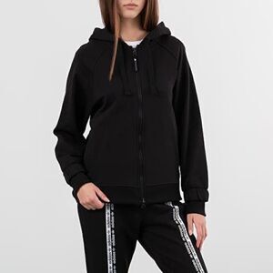 SWEATSHIRT ADIDAS X STELLA MCCARTNEY ESSENTIAL HOODIE black full zip XS